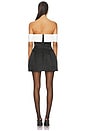 view 3 of 3 Sorrel Off Shoulder Mini Dress in Black & White