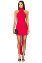 view 1 of 4 Mira Halter Mini Dress in Red