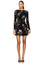 view 1 of 4 Clio Long Sleeve Mini Dress in Black Multi