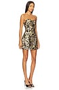 view 2 of 4 Celeste Strapless Mini Dress in Black Gold