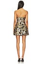 view 3 of 4 Celeste Strapless Mini Dress in Black Gold