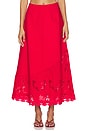 view 1 of 6 FALDA MAXI GIOVANNA in Red