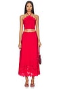 view 5 of 6 FALDA MAXI GIOVANNA in Red