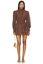 view 1 of 3 Rosera Playsuit in Chocolate Brown