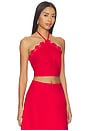 view 2 of 4 TOP HALTER GIOVANNA in Red