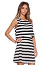 view 2 of 4 Eclipse Top in Black & White Stripe