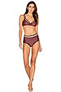 view 4 of 4 SOUTIEN-GORGE TRIANGLE HIDDEN LAYER in Berry
