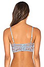 view 3 of 4 Petunia Triangle Underwire Longline Bra in Blue Haze
