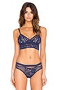 view 1 of 4 Underwire Triangle Bra in Navy Blue