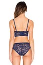 view 3 of 4 Underwire Triangle Bra in Navy Blue