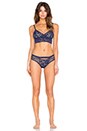 view 4 of 4 Underwire Triangle Bra in Navy Blue
