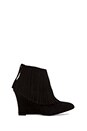 view 1 of 5 Fringe Wedge Bootie in Black