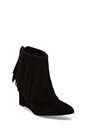 view 2 of 5 Fringe Wedge Bootie in Black