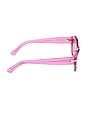view 3 of 3 Geometric Sunglasses in Shiny Transp Violet & Red