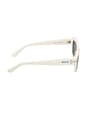 view 3 of 3 Geometric Sunglasses in Shiny White & Blue