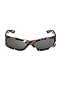view 1 of 3 Rectangle Sunglasses in Animal & Smoke