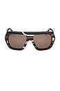 view 1 of 3 LUNETTES DE SOLEIL in Brown