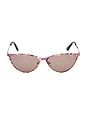 view 1 of 3 GAFAS DE SOL in Shiny Iride Violet, Pale Gold, & Brown