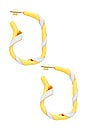 view 2 of 3 Obsession Twist Earrings in Limoncello