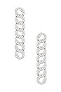 view 1 of 3 Chain Link Earrings in Silver