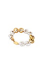 view 2 of 2 Lucien Two Tone Bracelet in Gold & Silver