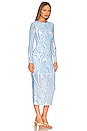 view 2 of 3 Ellee Longsleeve Midi Dress in Sky Marble