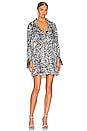 view 1 of 3 Ashleigh Shirt Dress in Zebra Print