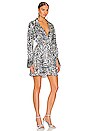 view 2 of 3 Ashleigh Shirt Dress in Zebra Print