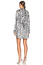 view 3 of 3 Ashleigh Shirt Dress in Zebra Print