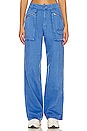 view 1 of 4 Monica Denim Cargo Pant in Dazzling Blue