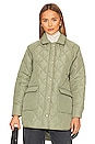 view 2 of 5 Lauren Quilted Coat in Smoke Green