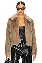 view 1 of 5 Willow Faux Fur Jacket in Taupe