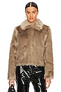 view 2 of 5 WILLOW FAUX FUR ジャケット in Taupe