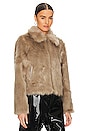 view 3 of 5 WILLOW FAUX FUR ジャケット in Taupe
