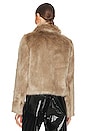 view 4 of 5 Willow Faux Fur Jacket in Taupe