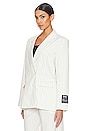 view 4 of 6 VESTE JOLIE in White Pin Stripe