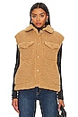 view 2 of 5 Coco Faux Fur Vest in Camel