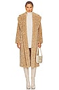 view 1 of 4 Shaggy Faux Fur Jacket in Camel