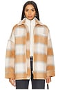 view 1 of 5 CHAQUETA DE LANA OPHELIA in Biscuit Check