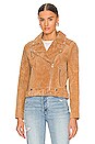 view 2 of 5 CHAQUETA CLASSIC in Tan Suede