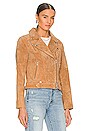 view 3 of 5 CHAQUETA CLASSIC in Tan Suede