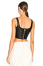 view 3 of 4 Leather Bustier in Black