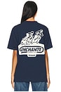 view 4 of 5 Moto Double Neck T-shirt in Navy