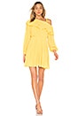 view 1 of 3 Pleated One Shoulder Dress in Lemon