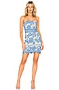 view 1 of 3 Crochet Lace Border Dress in Ocean Blue
