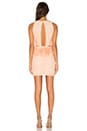 view 4 of 5 Lace Feather Peplum Dress in Nude Pink