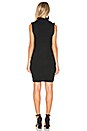 view 3 of 4 Knit Sleeveless Mock Neck Dress in Black