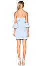 view 3 of 3 Flared Ruffle Dress in Powder Blue