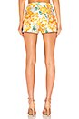 view 3 of 4 Brocade Shorts in Floral Brocade