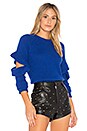view 2 of 4 Ruffle Sweater in Cobalt Blue